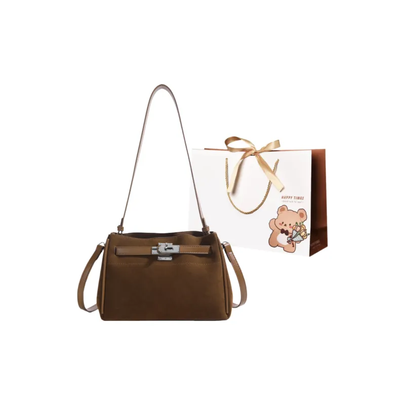ERANGBEAR PU Crossbody Bag, Shoulder Bag Regular Women's Leopard Print, Brown, Coffee, Burgundy-2