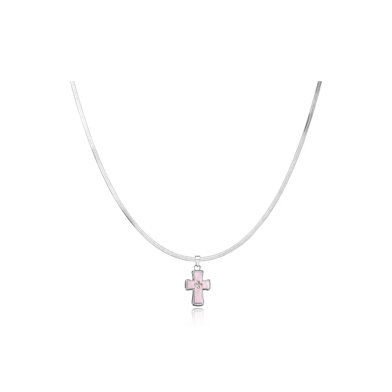 V.WI Titanium Steel Necklaces Unisex-4
