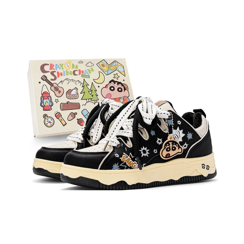 Crayon Shinchan Lightweight Breathable Height Increasing Low Top Skateboard Shoes Unisex-7