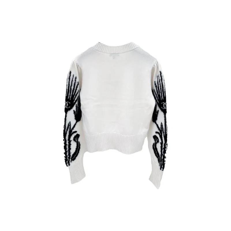 CHANEL Cashmere Sweater Women's White-1