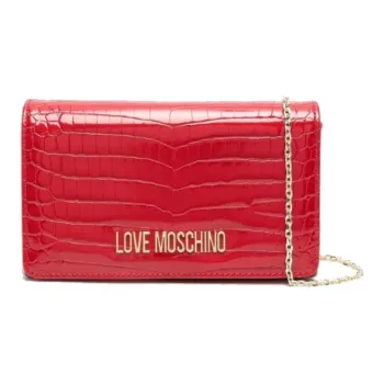LOVE MOSCHINO Croc-embossed Shoulder Bag