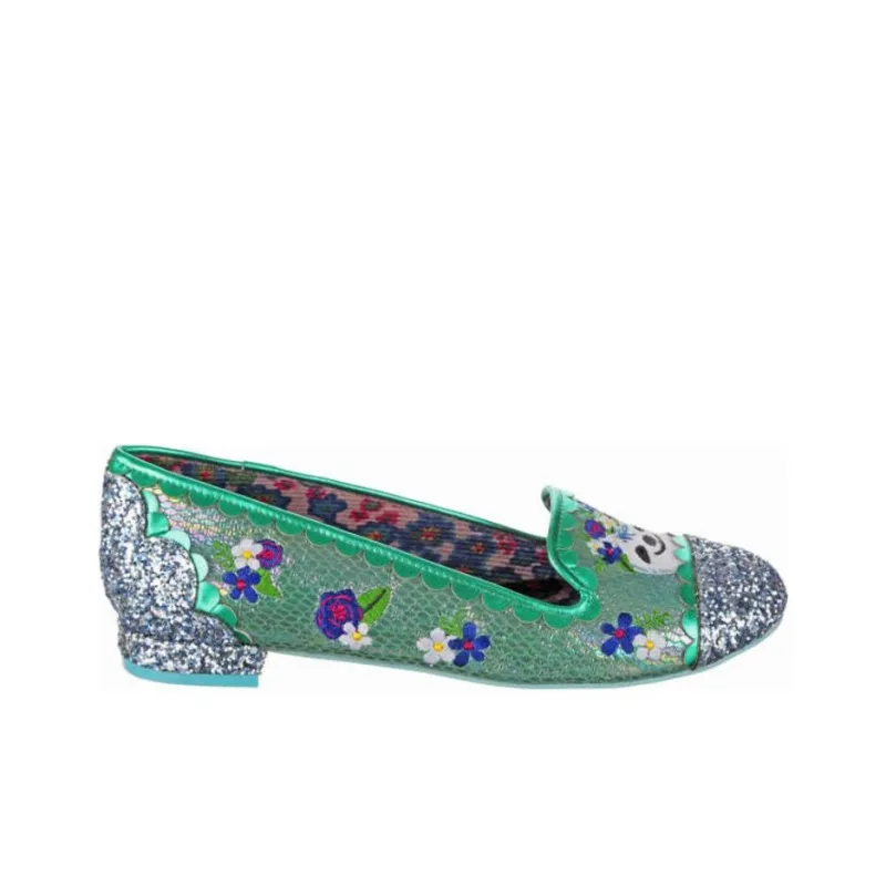 IRREGULAR CHOICE Slow Much Love Casual Single Shoes Women's Green-1