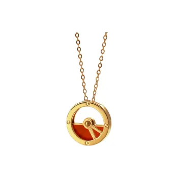 LOULANBOWUGUAN 925 Sterling Silver Heartbeat Moment Necklace Elegant Luxe Bestie Friend New Chinese Style Women's