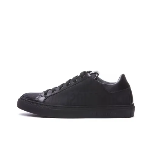 MOSCHINO Low Top Stylish Skateboarding Shoes Women's Black