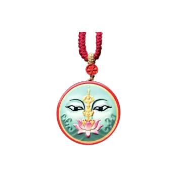 Stone On The Line Reconstructed Cinnabar Necklaces Unisex