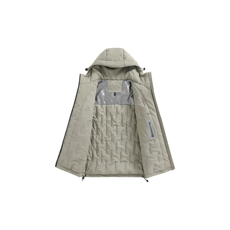 PIERRE CARDIN Puffer Jacket Unisex Beige Apricot-10