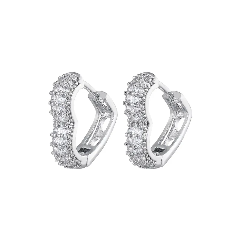 MISS XIA JWY S925 Silver Stud Earrings Women's-0