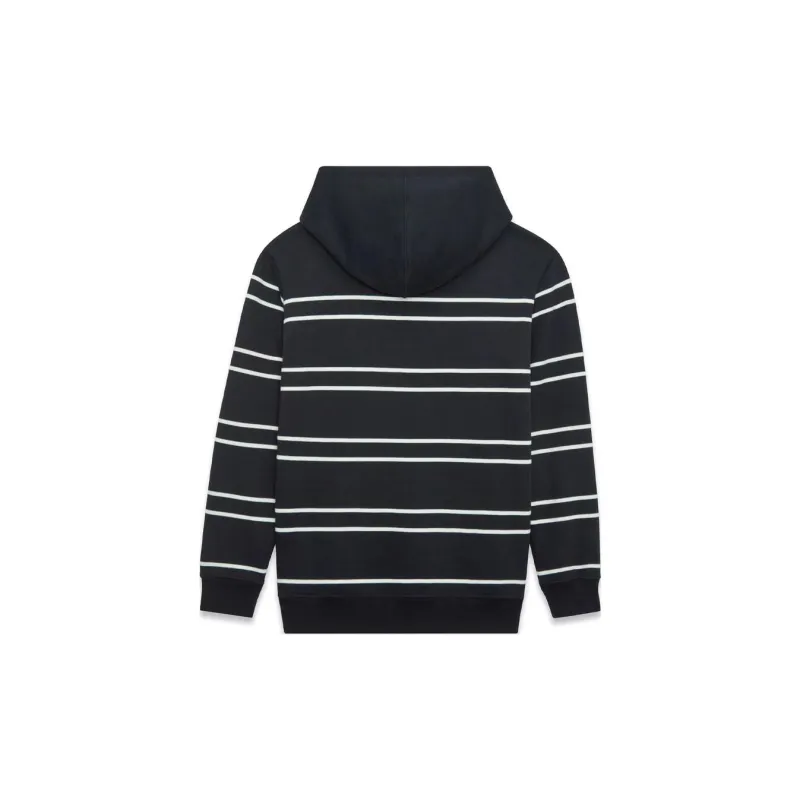 SAINT LAURENT Stripe Detailed Drawstring Hoodie-1