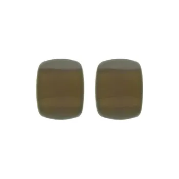 SAINT LAURENT Brass Clip On Earrings Women's Gold