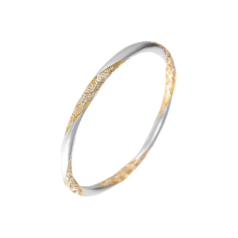 Kim Heng Hee S999 Fine Silver Bangles Women's-0
