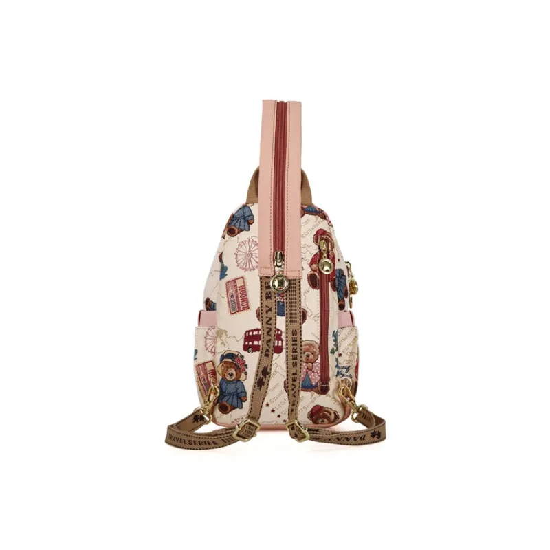 DANNYBEARJEANS Fabric Backpack Regular Unisex Multicolor-2