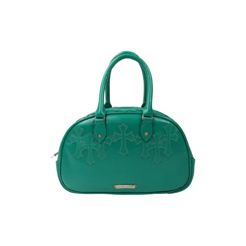 Chrome Hearts Calfskin Bowling Bag Handbag Women's Green