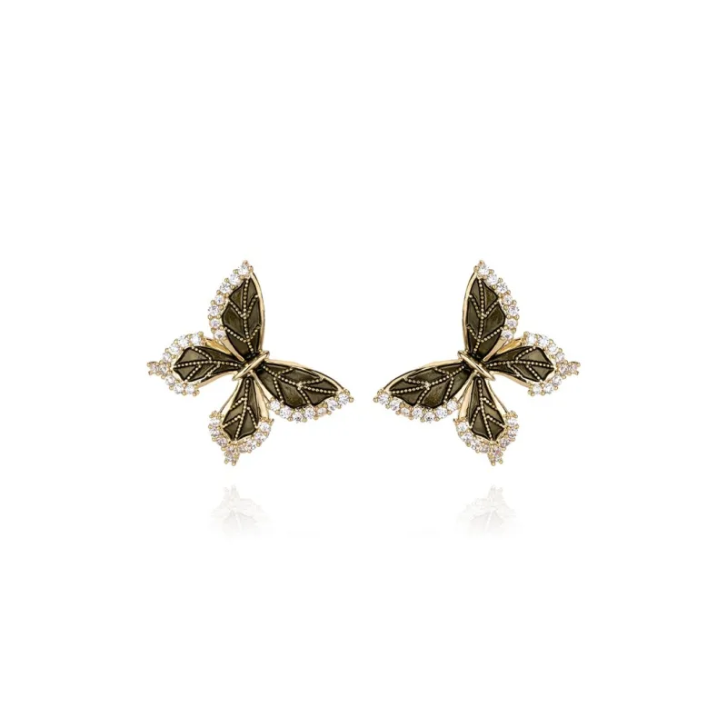 QLADY S925 Silver Stud Stud Earrings Women's-0