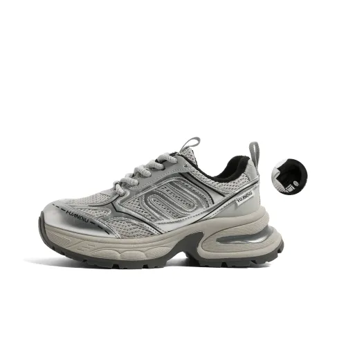 HUANQIU Cushioning Anti Slip And Wear Resistant Low Top Chunky Sneakers Women's