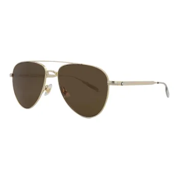 MONTBLANC Metal Aviator Sunglasses Men's Gold