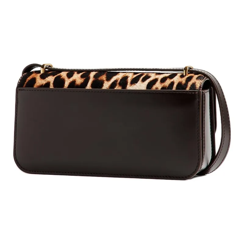 TORY BURCH Eleanor Calf Hair Crossbody Bag, Shoulder Bag Trumpets Women's Brown & Multicolor-1