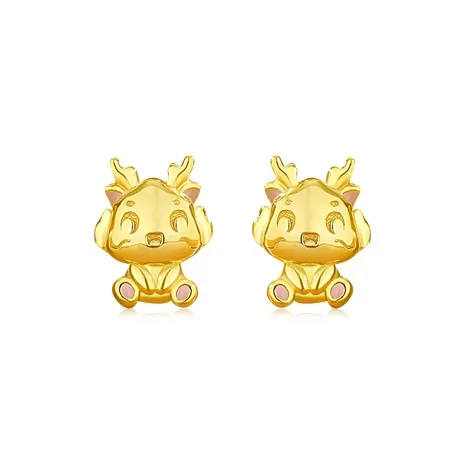 KING TAI SANG S925 Silver Stud Earrings Women's-7