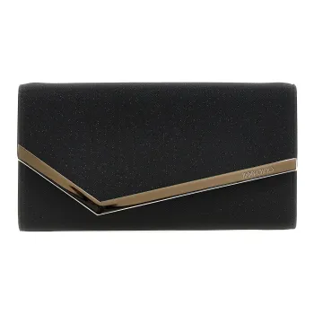 Jimmy Choo Emmie Glitter Chain-Linked Clutch Bag