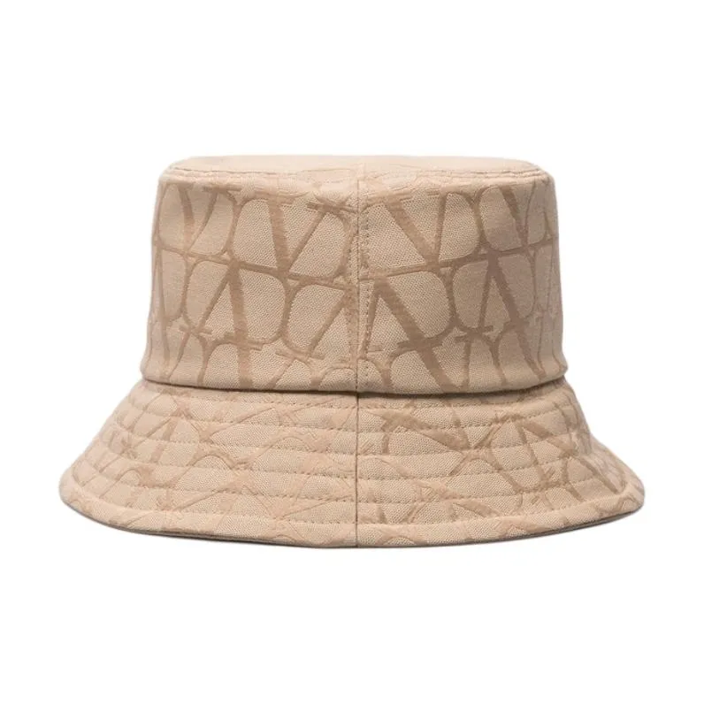 Valentino Cotton, Polyester Bucket Hats Women's Light Umber-1