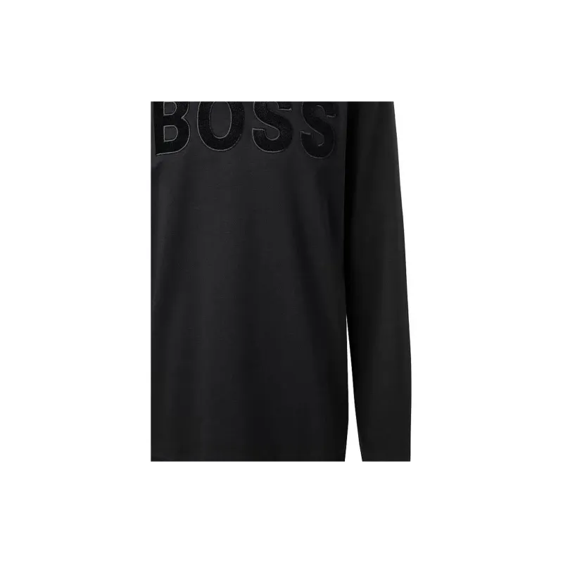 HUGO BOSS Logo Flocked Crewneck Sweatshirt-3