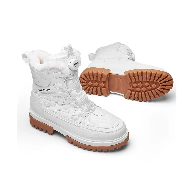 JEEP SPIRIT Snow Boots Men Swan White-5