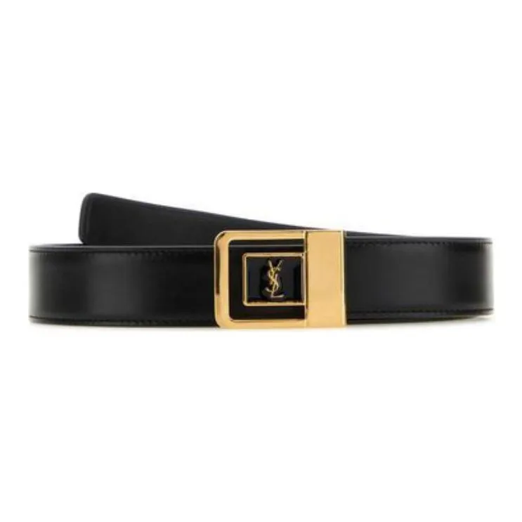 SAINT LAURENT La 66 Buckle Belt-1