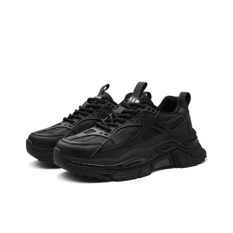 JEEP SPIRIT Chunky Sneakers Men Low Top Black-2