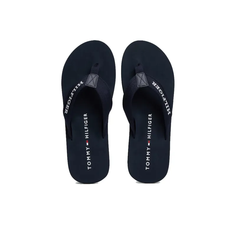 Tommy Hilfiger Slip Resistant Flip Flops Men's Dark Blue-3