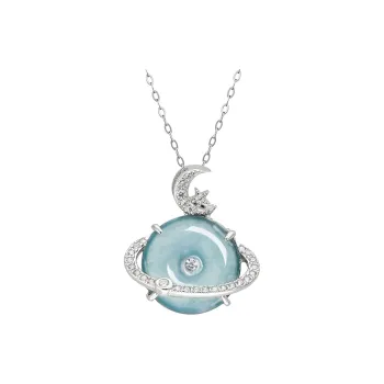 YUANYUXIANG Ice Glutinous Jadeite Necklaces Unisex