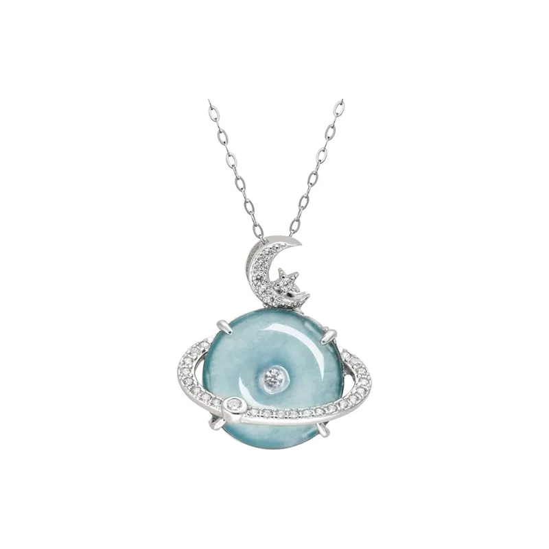 YUANYUXIANG Ice Glutinous Jadeite Necklaces Unisex-0