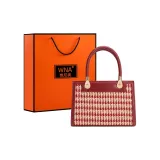 Red Houndstooth