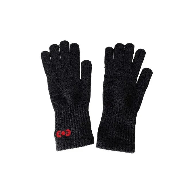 MUSTKOO Knitted Fabric Knit Gloves Women's-2