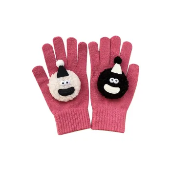 MUSTKOO Knitted Fabric Knit Gloves Women's