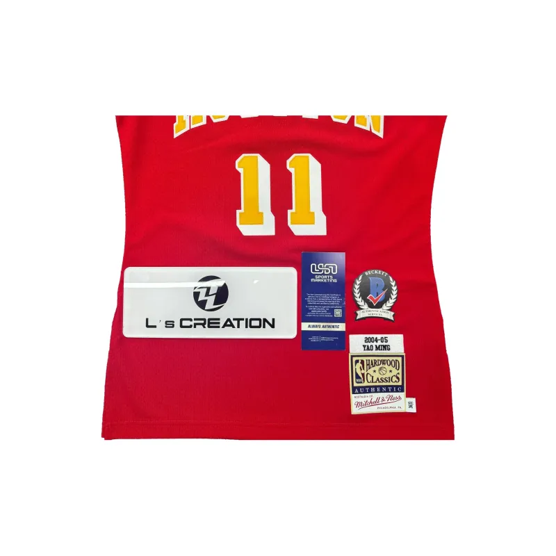 L's Creation Basketball Fan Supplies Mingwen Signature-HOF16 USASM Certificate Red Unisex-4