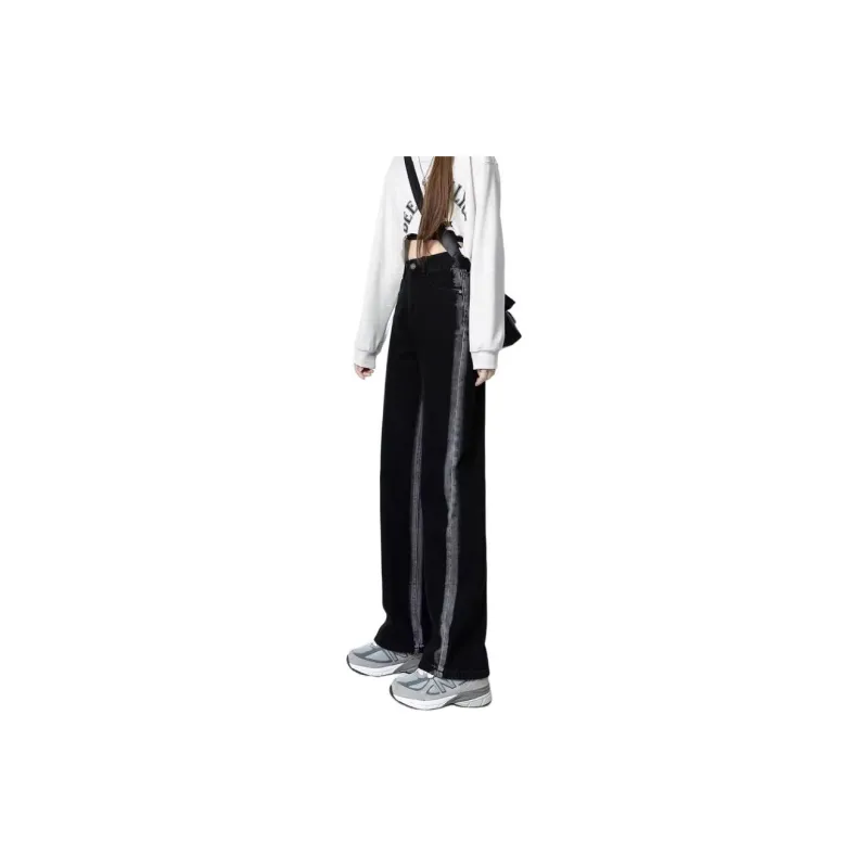 DanerWang Jeans Women's Black White Gradient-1