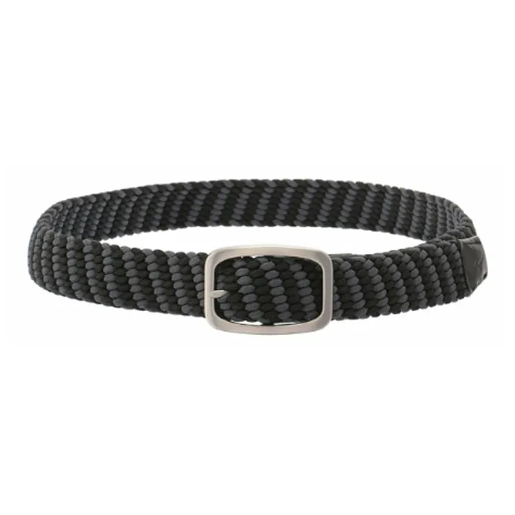 Mizuno Cow Leather Polypropylene Belt Unisex Black Width 3.3cm-0