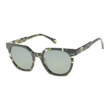 INES DE LA FRESSANGE Acetate Oval Sunglasses Women's Black
