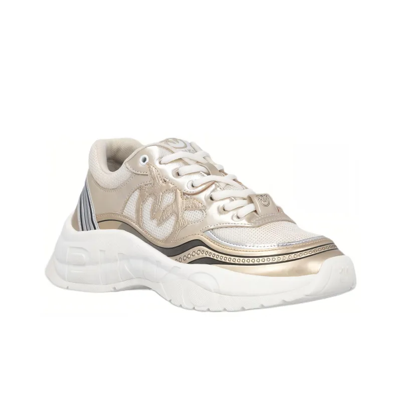 PINKO Metallic Detailed Sneakers Women's-2