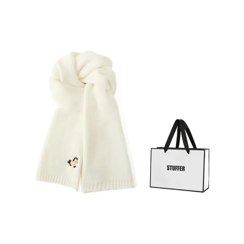 STUFFER Faux Cashmere Knit Scarves Unisex-2