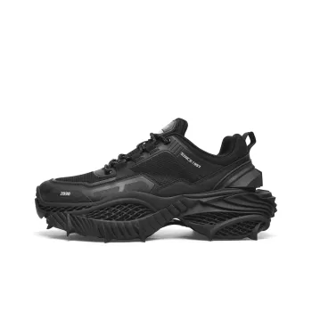 Cabbeen Low Top Chunky Sneakers Men's Black