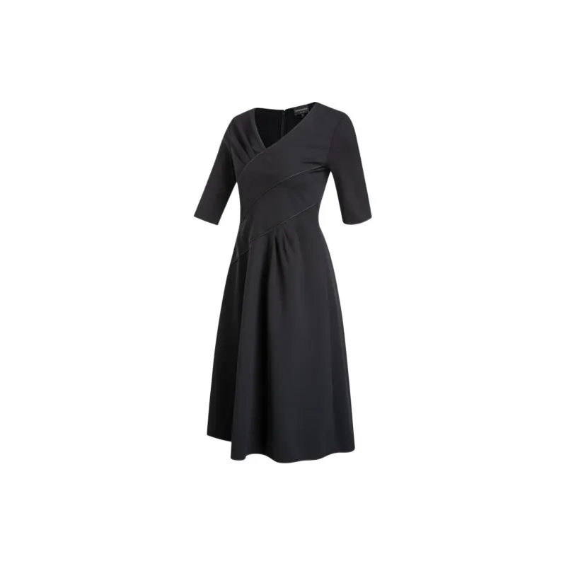EMPORIO ARMANI Long Sleeved Dress Women's Black-2