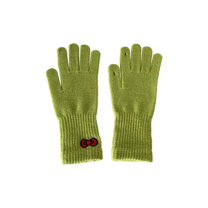MUSTKOO Knitted Fabric Knit Gloves Women's-0