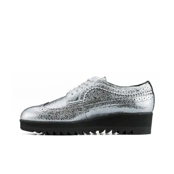 Onitsuka Tiger BROGUE Anti Slip Wear Resistant Low Top Casual Shoes Women's Silver