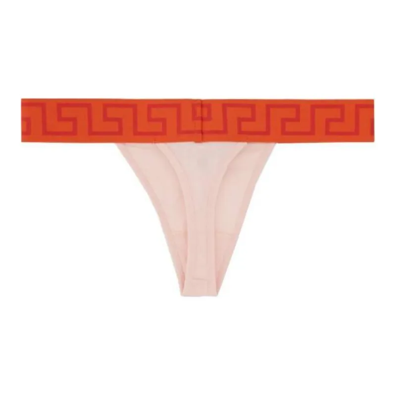 VERSACE Greca Border Stretched Thong-0