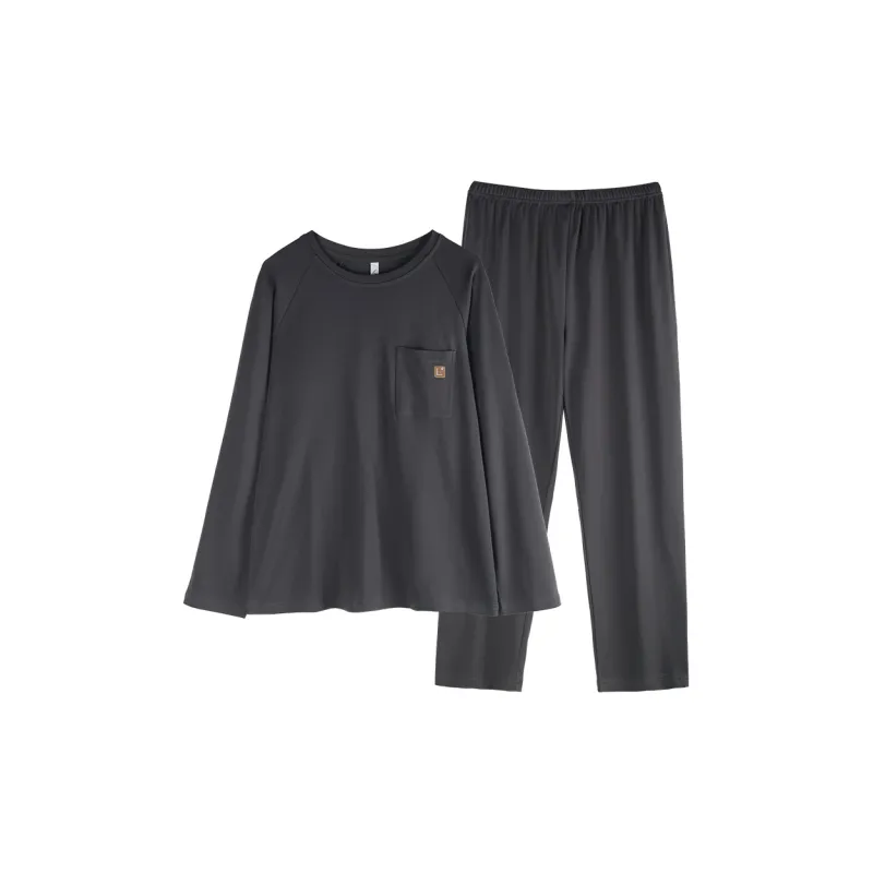 Xuan Liang Pajama Set Men's Dark Gray-0