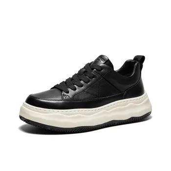 Hautton Jeans Low Top Skateboard Shoes Men's Black