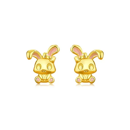 KING TAI SANG S925 Silver Stud Earrings Women's-6