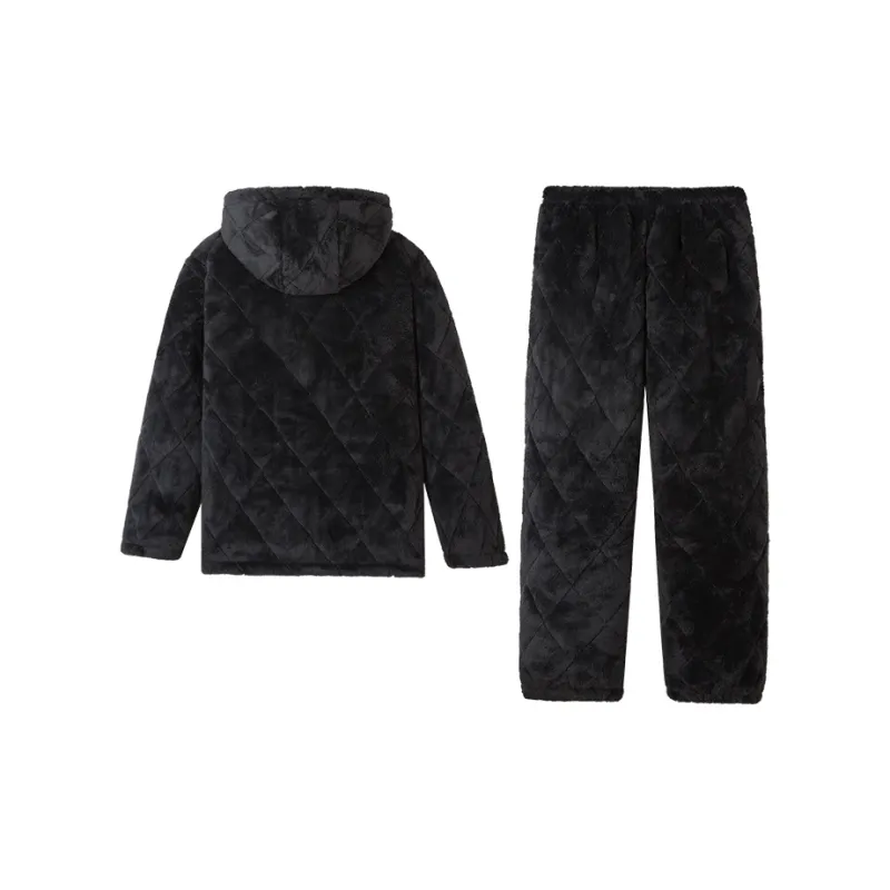Kerener Pajama Set Men's Charcoal Black-1