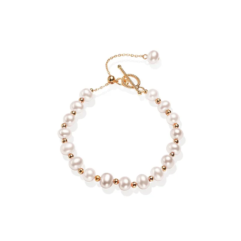 HAPPY BEAN Freshwater Pearl Bracelets Women's-4