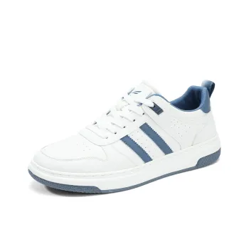 RED DRAGONFLY Flat Shoes Wear resistant And Lightweight Low Top Casual Shoes Men's White Blue Black White